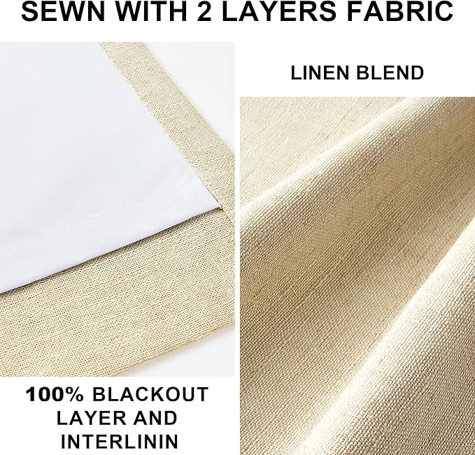 Topfinel Pinch Pleated Full Blackout Curtains 84 Inch - Image 7