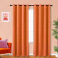 KOUFALL Orange Fall Curtains for Living Room, Halloween Curtain 84 Inch Length by KOUFALL