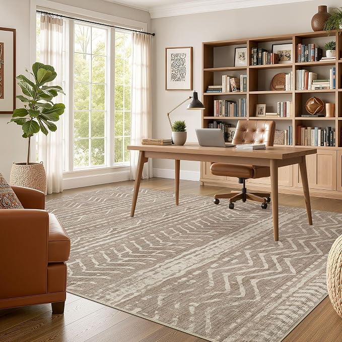 Nakagishi Area Rug Living Room Rugs: 12x18 Large Soft Machine Washable Boho - Image 5