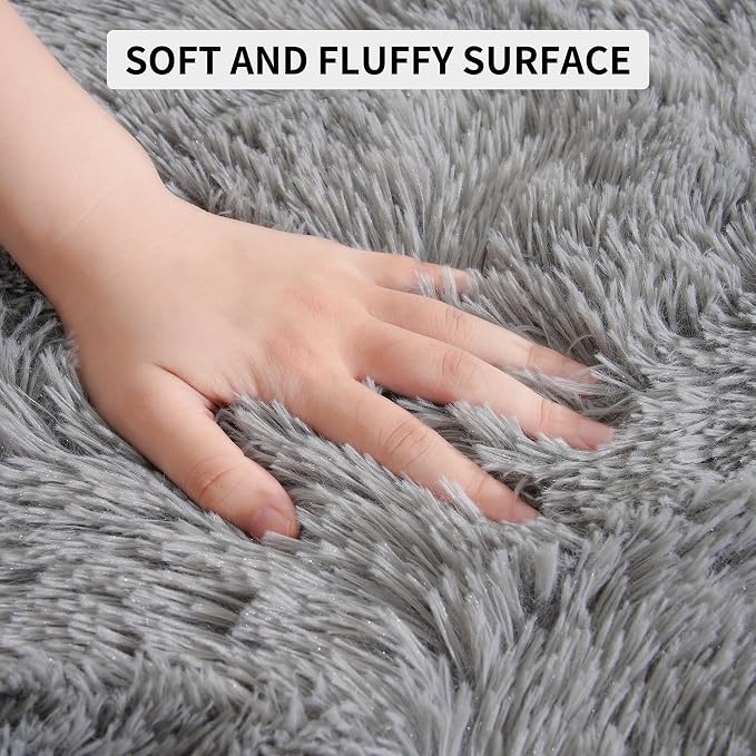 Area Rugs 9x12 for Living Room, Super Soft Fluffy Rugs for Bedroom, Modern - Image 6