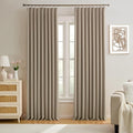 60 Wide Pinch Pleated Window Curtain Panels 90 Inches Long Custom Made Pleated by KEQIAOSUOCAI