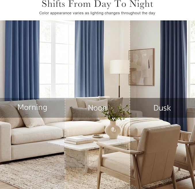 PONY DANCE Blackout 80 inch Length Curtains 2 Panels Set, Thermal Insulated - Image 7