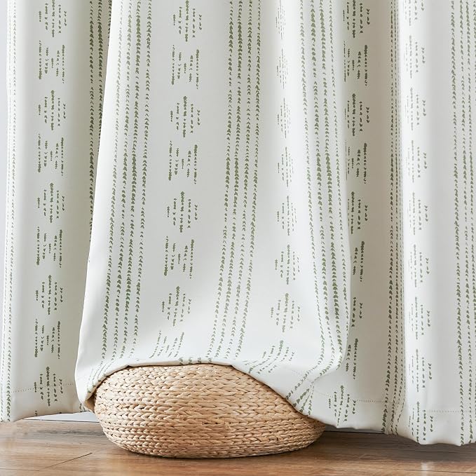 jinchan Boho Blackout Curtains 1 Panel Extra Wide Curtains 84 Inches Long | - Image 7