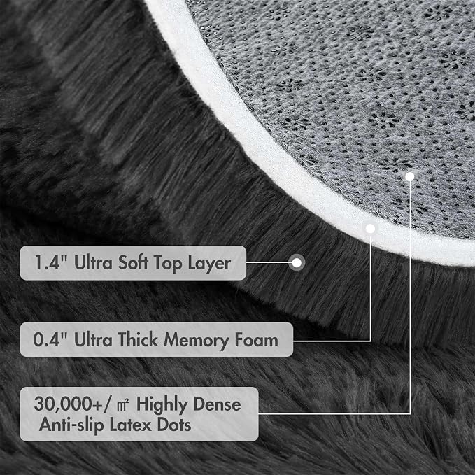 8x10 Ft Extra Large Shag Rugs for Living Room, Ultra Soft Fluffy Furry Area - Image 8