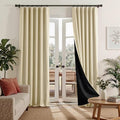 RYB HOME 100% Blackout Bedroom Living Room Curtains 96 inches Long 2 Panels | by RYBHOME