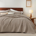 Bedsure King Size Quilt, Lightweight Comforter Set, Taupe Bedspread | Coverlet by Unknown