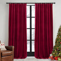 RYB HOME Red Velvet Blackout Curtains 84 inches by RYBHOME