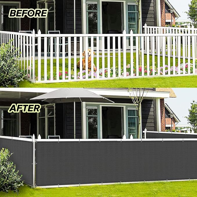 LOVE STORY 3' x 6' Balcony Privacy Screen Cover - Image 4
