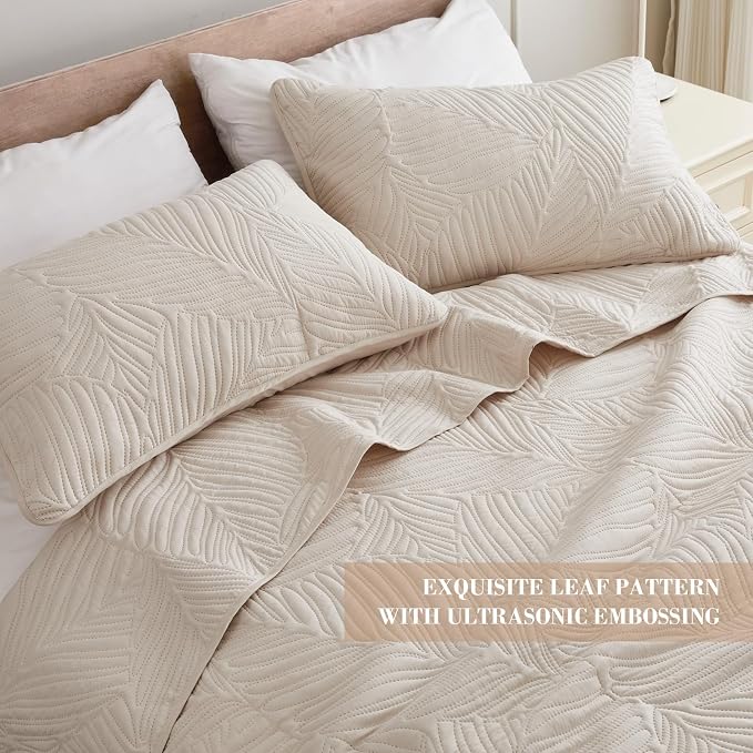 Exclusivo Mezcla 3-Piece King Quilt Bedding Set, Soft Microfiber Bedspreads | - Image 3