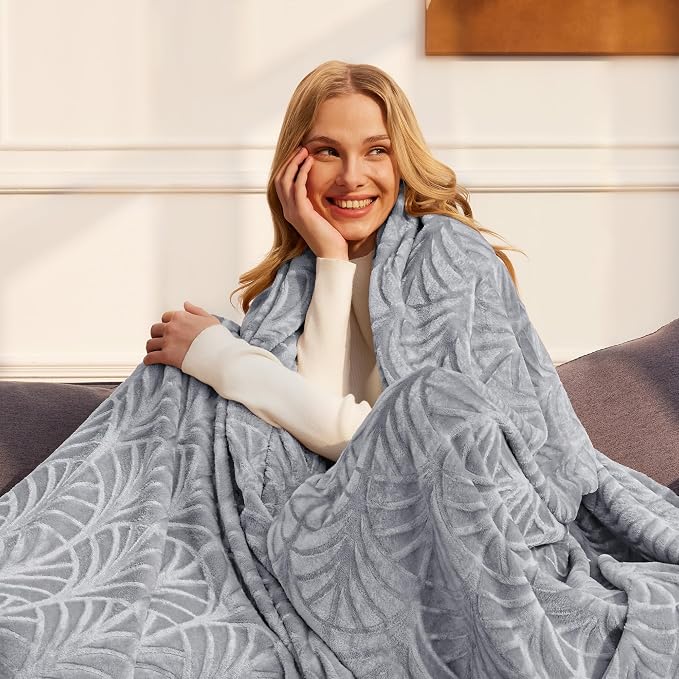 Whale Flotilla Soft Flannel Fleece Twin Size Blanket - Image 2