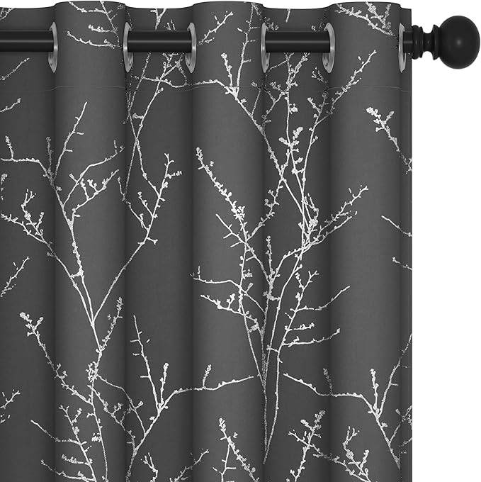 Deconovo Living Room Curtains 63 Inches Long, Thermal Insulated, Room Darkening by Unknown