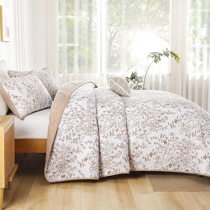 WONGS BEDDING California King Quilt, Polyester Coverlet, Breathable All-Season - Image 3