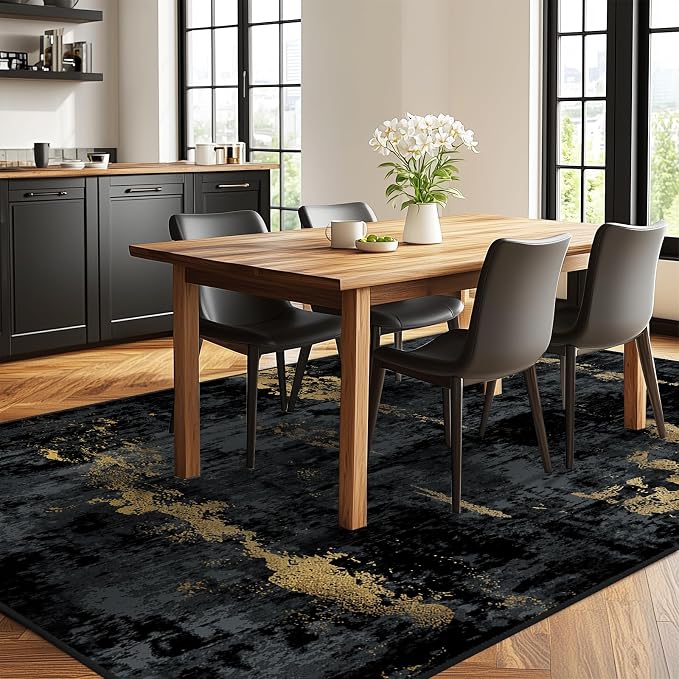 RELEANY Washable 7'x9' Abstract Area Rug - Image 3