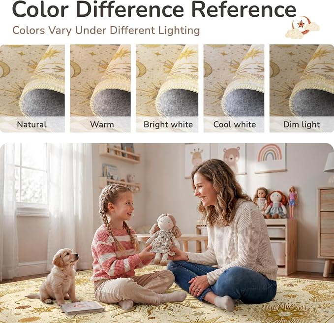 Vacuum-Friendly, 3x5 Washable Area Rug - Image 7
