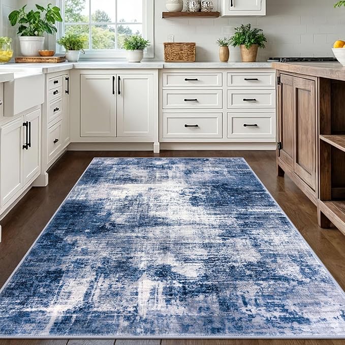 Abstract Area Rugs 5x7 Ft Washable Rugs - Image 3