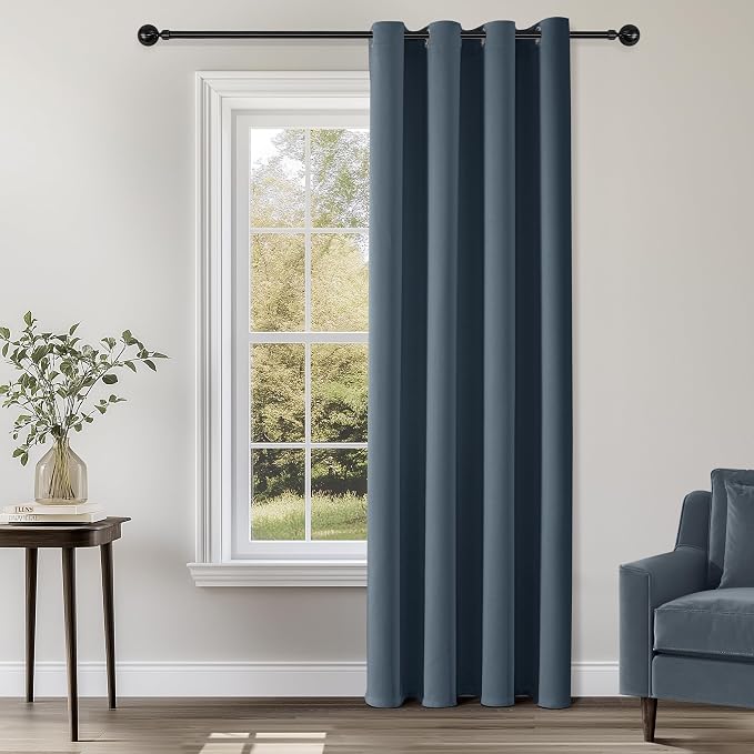 ChrisDowa Blackout Curtains for Bedroom 95 Inch Door Curtain, 1 Panel | 52W x by ChrisDowa