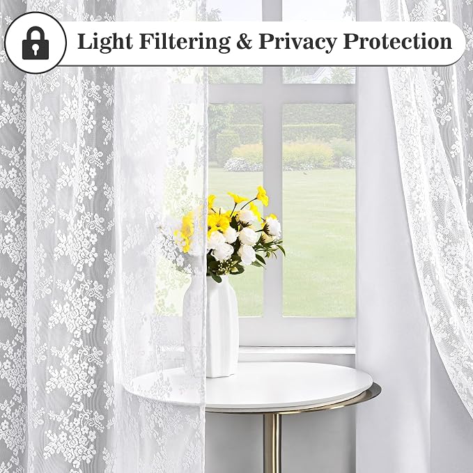 Yinhua Blackout Curtains for Living Room Double Layer Grey Curtains for Bedroom - Image 4