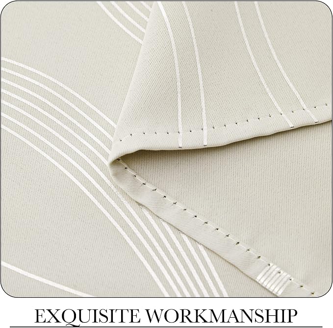 NICETOWN Blackout Curtains 90 inches Length 2 Panels Set - Image 7