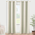 KOUFALL Cream Curtains for Small Windows, Room Darkening 80% Blackout Narrow 38 by KOUFALL