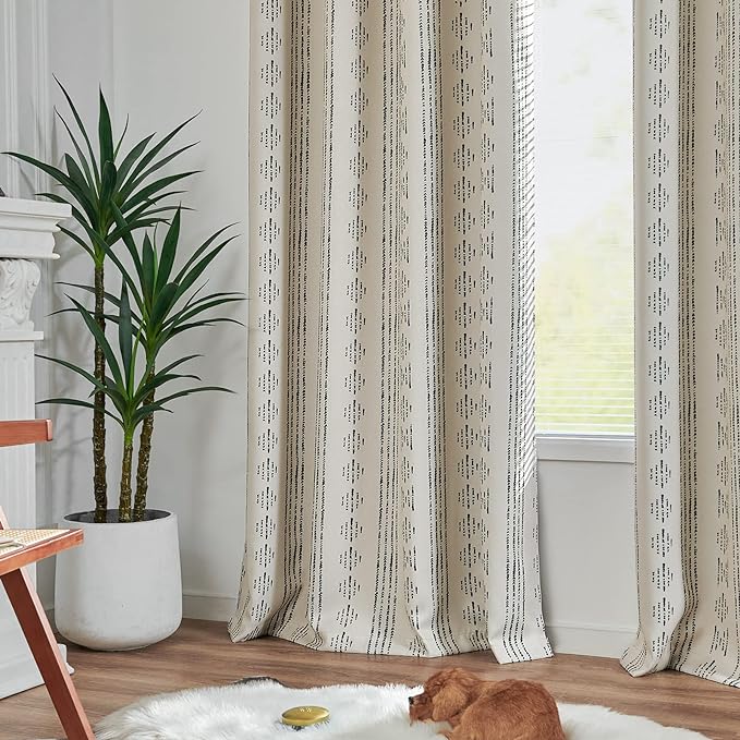 jinchan Boho Blackout Curtains 63 Inch Length - Image 6