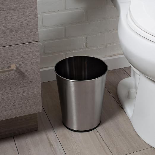 Bath Bliss 5 Liter Small Wastebasket | 2 Pack | Round Open Top | Trash Can | - Image 6