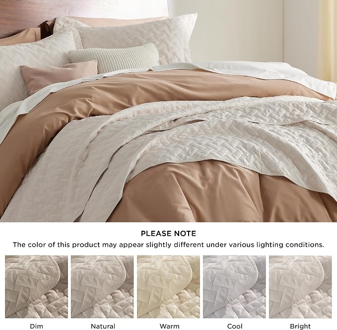 Bedsure Quilts Queen Size, Lightweight Comforter Set, Basket Weave, All-Season - Image 8