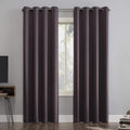 Sun Zero Nordic 2-pack Theater Grade Extreme 100% Blackout Grommet Curtain by SunZero%E2%84%A2