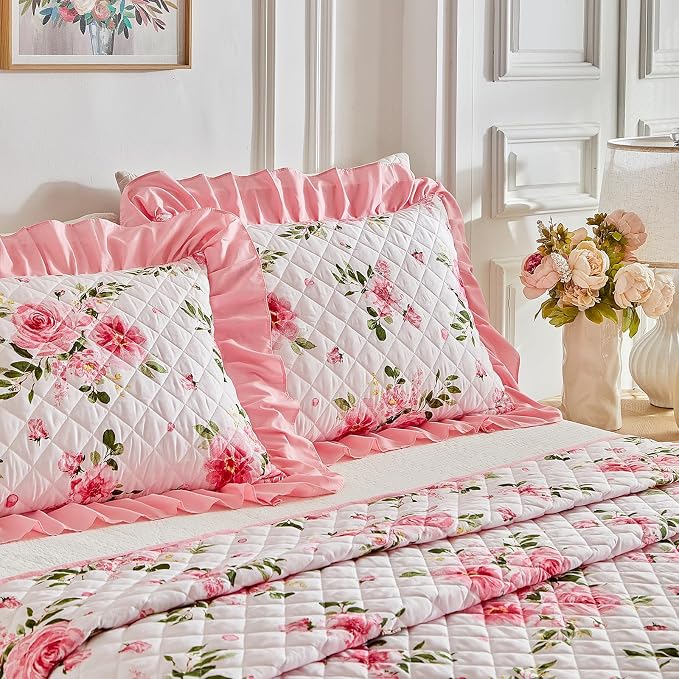 UOZZI BEDDING Ruffle Skirt Bedspread Set - Image 8