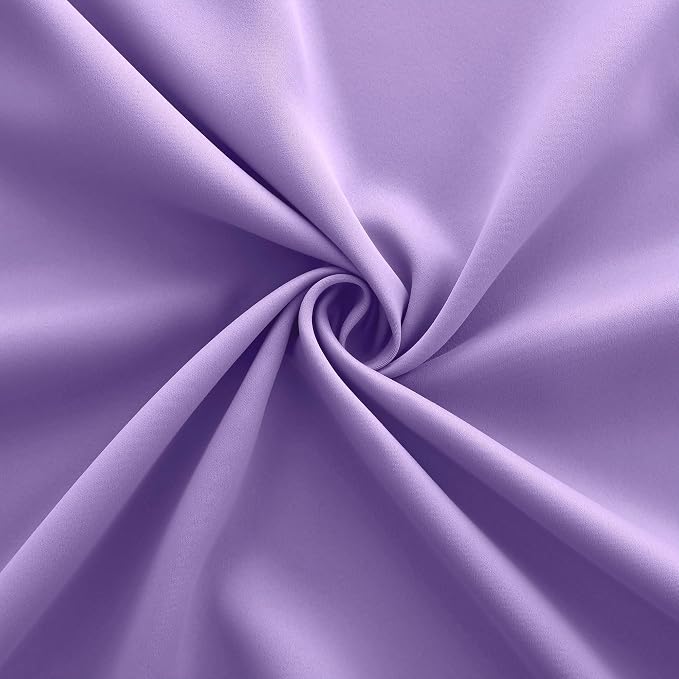 KOUFALL Lavender Curtains for Bedroom Girls 2 Panels Set Blackout Light - Image 6