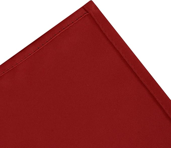 Red Blackout Curtains 66 x 63 Inch Length/Set of 2 Curtain Panels/Thermal - Image 7