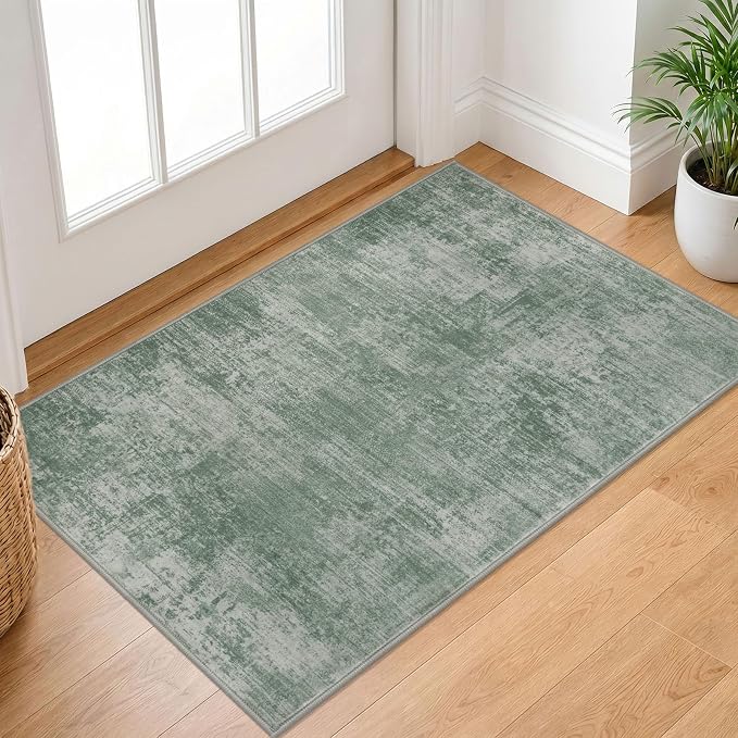 Small Abstract Area Rug 2x3 Ft Entryway Rugs Washable Door Mat Indoor Entrance by iOhouze