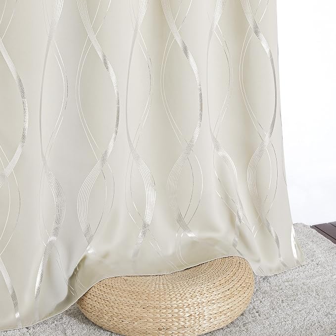 NICETOWN Bedroom Curtains Small Blackout Panels, 42 by 54 Inch, Window - Image 5
