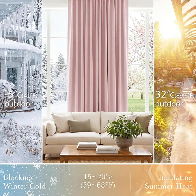 PONY DANCE Extra Long Blackout Curtains 108 inches Long - Image 4