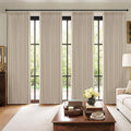 MIULEE Pinch Pleated 100% Blackout Curtains 40"x96" Natural 4 Panels Set | by MIULEE