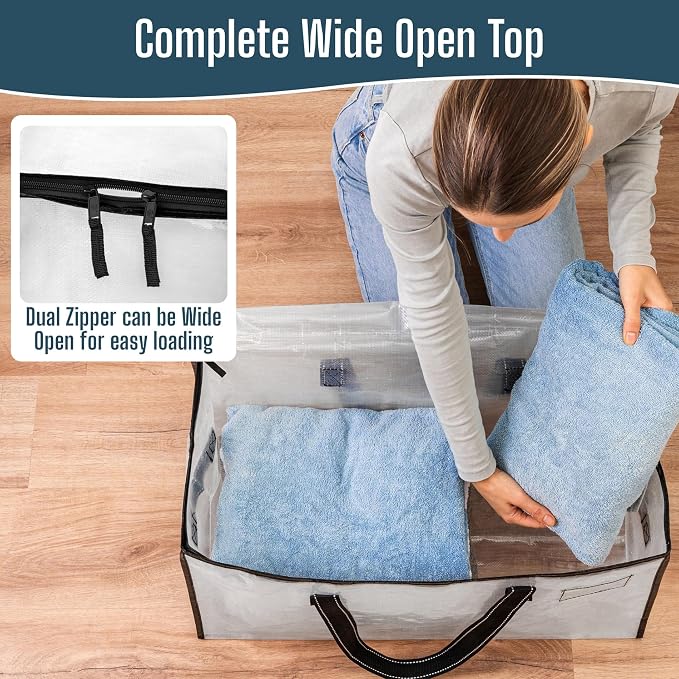 VENO Moving Bags, Storage Bags, Wide Open Top, 10 Pack | Moving boxes - Image 3