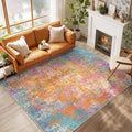 RELEANY Washable 10'x14' Abstract Area Rug by RELEANY