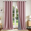Joydeco Blackout Curtains 108 Inches Long 2 Panels Burg, Room Darkening Curtains by JOYDECO