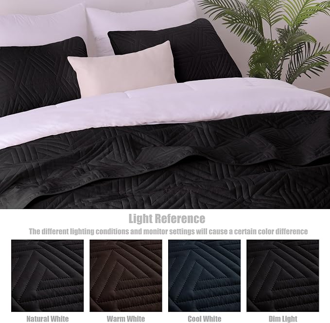 Whale Flotilla Soft Geometric Cal King Quilt Set - Image 7