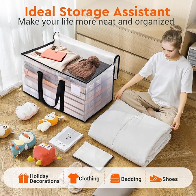 BlissTotes Moving Bags, 76L 2-Pack Storage Bags, Moving Boxes | Moving Box - Image 5