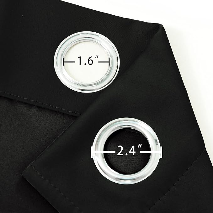 100% Blackout Black Curtains - Image 7