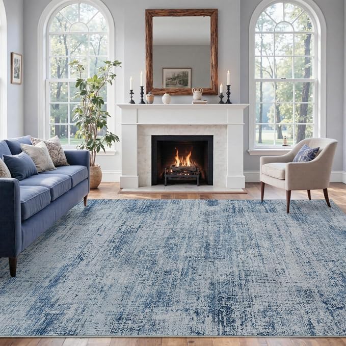 5x7 Ft Area Rugs for Living Room, Soft Non-Slip Washable Rugs Modern Abstract - Image 2