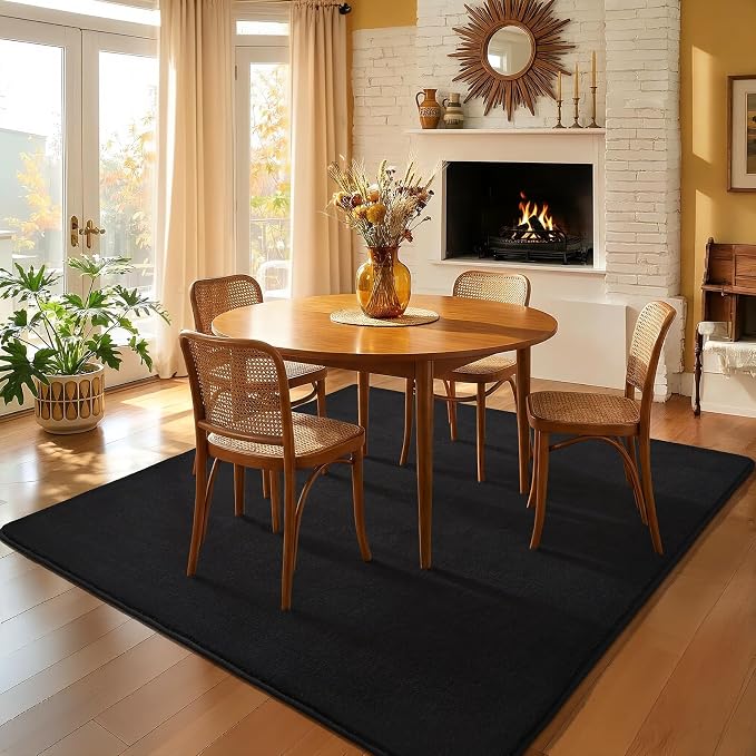 5x5 Square Area Rugs for Bedroom Living Room, Modern Non Slip Minimalist Carpet - Image 8