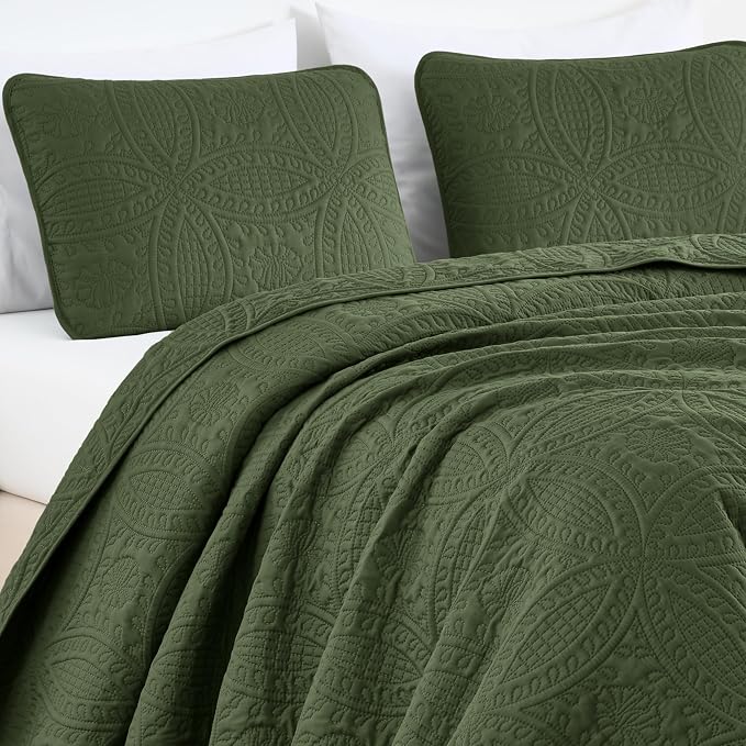 Chezmoi Collection Austin King Oversized Bedspread Set, 3-Piece Pinsonic - Image 4
