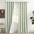 NICETOWN Extra Long Linen 100% Blackout Curtains 120" Length 2 Panels Set by NICETOWN