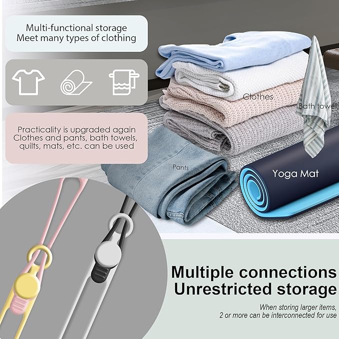 30Pcs Silicone Cable Ties, Cord Organizer Cable Management | Reusable Cord Ties - Image 4