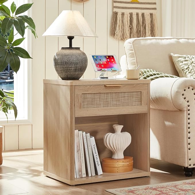 LEYAOYAO Rattan 23" Nightstands Set of 2 - Image 8