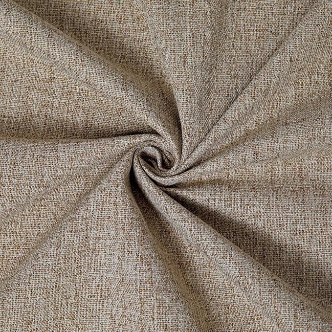100% Blackout Curtains 96 inch Length 2 Panels Faux Linen Long Drapes - Image 8