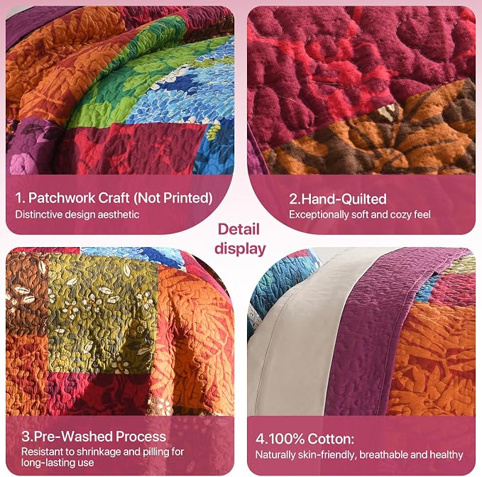 Queen Size Seersucker Quilt Set - Image 3