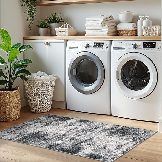 Abstract Runner Rug 2x5 Ft Washable Runners - Image 8