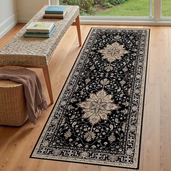 RELEANY Washable Area Rug, Runner 3'x8', Water Repellent, Pet Friendly - Image 3